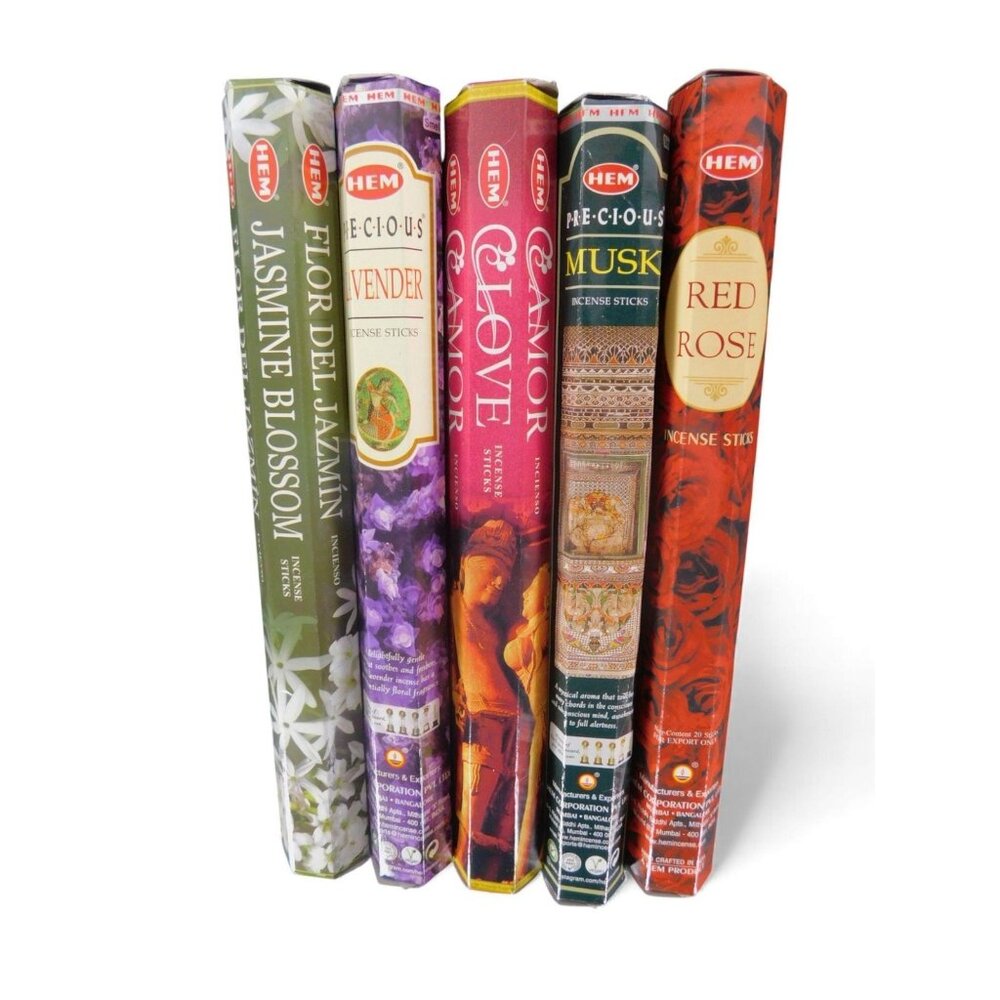 Hem Love & Attraction Spell Incense Sticks Pack 5 Scents Witchy Altar Decor